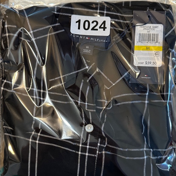 NWT Tommy Hilfiger Heritage Plaid Button Down Shirt Size Medium - Picture 5 of 5